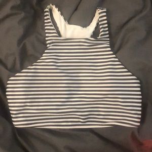 🧚🏼‍♂️striped halter bikini top